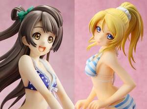 【新品未開封】絢瀬絵里+南ことり 水着Ver ＋ おまけ　電撃屋限定　ラブライブ!