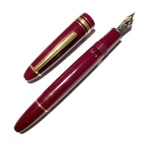 MONTBLANC モンブラン 万年筆 146 ボルドー 14K F 細字 洗浄整備済 Fountain Pen Bordeaux