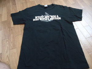 MAN WITH A MISSION　初期ロゴ　ｔシャツ/バンドT/マンウィズ　ｔ　 JESUS ARE YOU A