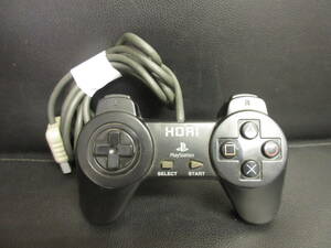 《ゲーム》機器 「PS用コントローラー：HORI SLPH-00030 黒」 動作確認済み Play Station：プレステ レトロゲーム用周辺機器