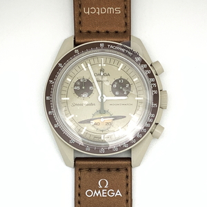 【送料無料】オメガ×スウォッチ OMEGA×Swatch MISSION TO SATURN スピードマスター ムーンスウォッチ SO33T100★未使用品/正規保証書付★