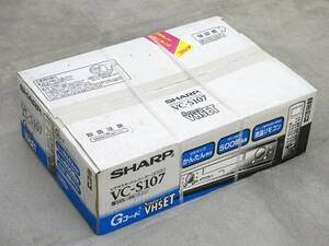 完全未開封◆SHARP/シャープ◆ビデオカセットレコーダー/VC-S107/S-VHS ビデオデッキ/デッドストック
