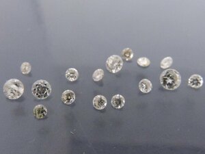 ダイヤモンド メレダイヤ ルース 裸石 最大約3㎜ 約16個