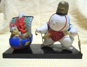 京都府　特免品　人形　飾り　レトロ雑貨　昭和レトロ　アンティーク　日本人形　宝船