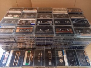 カセットテープ 中古品　まとめて　200本以上　maxell TDK SONY AXIA DENON ハイポジ メタル ノーマル 使用済み　