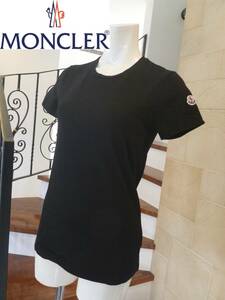 超美品 MONCLER モンクレール★黒　ブラック　半袖Tシャツ　モンクレールジャパン　紙タグ付　XS