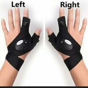 新品　未使用　手袋　ライト　アウトドア　ジョギング　防犯　安全　両手　10