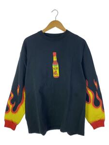 VETEMENTS◆長袖Tシャツ/S/コットン/BLK/MAH20TR010/19AW/Red Hot Sauce Long Sleev