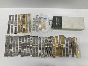 【38987】国産時計　金属ベルト　大量40本まとめ！（SEIKO、CITIZEN、NB　セイコー、シチズン、ノーブランド）メンズ　デッドストック