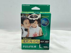 ma8913060/未開封 FUJI FILM フジフィルム 光沢 L×100枚 画彩 厚手 0.28mm インクジェットプリンター用紙