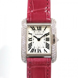 カルティエ Cartier タンク アングレーズ SM ベゼルダイヤ WT100015 シルバー文字盤 新品 腕時計 レディース