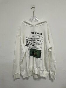 RAF SIMONS ラフシモンズ RAF SIMONS new vogue raf simons hoodie パーカー ホワイト Sサイズ