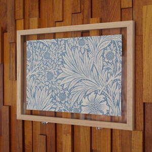 ファブリックパネル ウィリアムモリス Marigold マリーゴールド アートパネル インテリア 壁掛け 無垢材 タモ 額縁