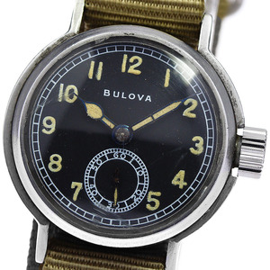 ブローバ BULOVA ミリタリーウォッチ cal.10AK ヴィンテージ 手巻き メンズ _813900