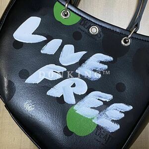 川久保玲 コムデギャルソン COMME des GARCONS 青山限定 ビートルズ BEATLES ボートバッグ LIVE FREE メッセージ ハンドペイント 小