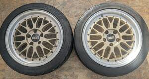 【希少！】BBS LM LM157 17インチ 7.5J＋35 PCD114.3 5穴 5H 2本 シルビア スカイライン アルテッツァ RX-8 スイフト 