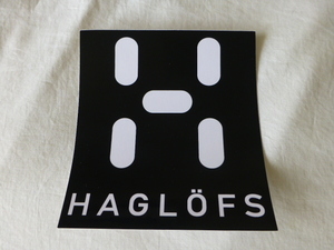 ホグロフス HAGLOFS ステッカー HAGLOFS ホグロフス 黒地大判 黒x白 ブラック ステッカー HAGLOFS ホグロフス haglofs
