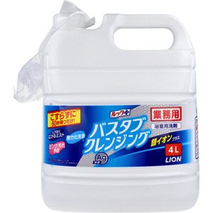 まとめ得 ライオン 業務用 ルックプラス バスタブ クレンジング 銀イオンプラス 4L x [4個] /k