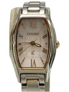 CITIZEN◆ソーラー腕時計/XC/アナログ/ステンレス/PNK/SLV/EW5544-51W/B035-T025072