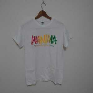 中古 ★ WANIMA PiZZA OF DEATH ラスタカラー ロゴ Tシャツ Sサイズ ホワイト 白 ワニマ