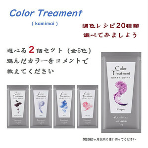 Kamimai　カミマイ　カラートリートメント　全5色　25ｇ ヘアカラー　カラーバター　色落ち補う　（２個セット） 