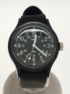 TIMEX◆クォーツ腕時計/アナログ/-/BLK/BLK/TW2R13800
