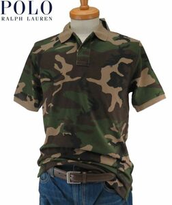 【メール便全国送料250円】POLO Ralph Lauren ポロラルフローレン boys ボーイズ ポロシャツ 迷彩 カモフラージュ 440 / USサイズXL