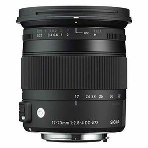 【中古】Sigma Contemporary 17-70mm F2.8-4 DC マクロOS HSMレンズ - ニコンマウント - インターナショナルバージョン (なし)