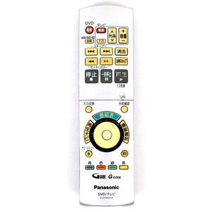 【中古】Panasonic DVDレコーダー用リモコン EUR7655Y20 本体いたみ [管理:1150024546]