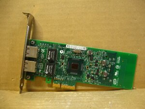 ▽intel PRO/1000 PT DUAL PORT LANカード PCI-EX 中古 ギガビット E66292-003 CPU-D68166(B) MY-0G174P
