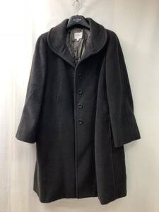 S10114【ARMANI】コート 冬服 グレー 42サイズ 11号 ロングコート COLLEZONI