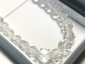 本水晶 SILVER 30.5g デザインカット ネックレス【検/クリスタル】☆