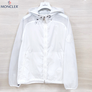 MONCLER モンクレール レディース メッシュ ジャケット 1A714 00 C0478 001 2（11号） ホワイト ナイロン ジャケット 送料無料 並行輸入品