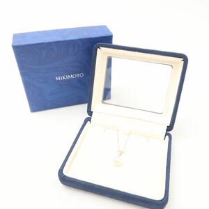 美品 MIKIMOTO ミキモト K18WG アコヤパールネックレス レディース AY5461W3