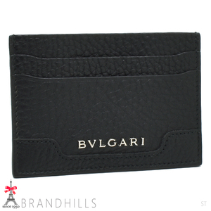 ブルガリ カードケース カジュアル グレインカーフ ブラック 名刺入れ 33404 BVLGARI 未使用品