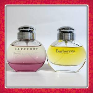 Burberry バーバリー ★バーバリーライト オードトワレ 50ml ★バーバリーサマー2009 オードトワレ 50ml ★2本セット★残量多