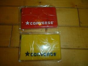 即決●未使用品　非売品　コンバース　カードケース　赤　黄　３