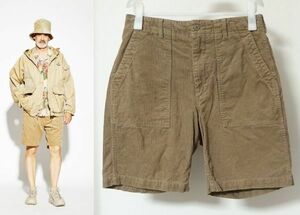 19SS Engineered Garments エンジニアードガーメンツ Fatigue Short 14w Corduroy ファティーグ ショーツ ショート パンツ XS