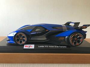 Maisto マイスト 1:18 6+ Lambo V12 Vision Gran Turismo 青