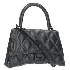 バレンシアガ BALENCIAGA アワーグラス 593546 サイズ:S レザー2WAYショルダーバッグ 中古 FK04