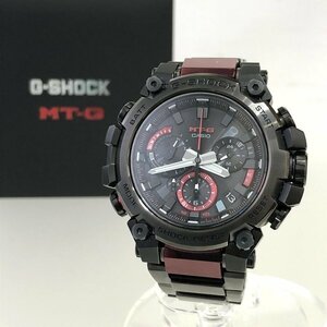極美品 CASIO G-SHOCK MT-G 電波ソーラー腕時計 MTG-B3000BD-1AJF タフソーラー ブラック レッド メンズ 質屋の質セブン