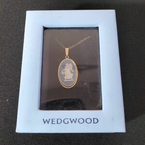 4-351 WEDGWOOD ウェッジウッド レディース アクセサリー ネックレス ジャスパー ゴールド チェーン イギリス製