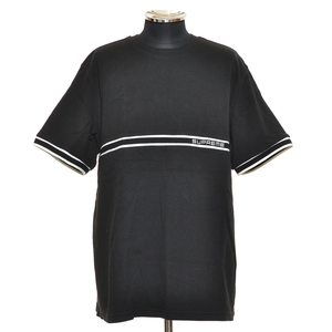 ●477718 Supreme シュプリーム ●ニットストライプTシャツ 半袖 Knit Stripe SS Top サイズL メンズ ブラック