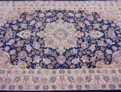 170万ノット！輝く、多色織絨毯！本場イラン産100×150cm-200781