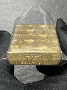 zippo ゴールド アーマー 前面刻印 特殊加工 希少モデル センターロゴ 2014年製 GOLD Armor Case ゴールドインナー 2014年製