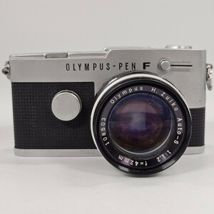 【4K55】1円スタート OLYMPUS-PEN F PEN-FT オリンパス レンズ OLYMPUS H.ZUIKO AUTO-S 1:1.2 f=42mm フィルムカメラ