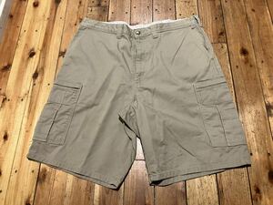 Dickies USA輸入　w38 カーゴパンツ　ベージュ　100円スタート　売り切り　コットン　古着　ハーフパンツ ショートパンツ ワークパンツ