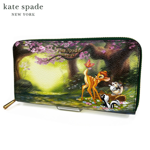 Disney x kate spade ディズニー x ケイトスペード コラボ レディース 長財布 財布 バンビ ウォレット K8795 ブティック 新作 新品