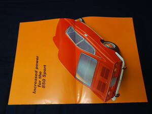 フィアット 850 スポーツクーペ / FIAT 850 SPORT COUPE 専用 本カタログ / 1968年【英語版】