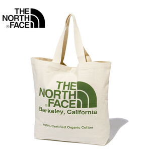 【NM82260 NG-1】 THE NORTH FACE　ノースフェイス　オーガニックコットントート　Organic Cotton Tote　トートバッグ グリーン